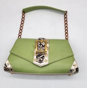 TED ROSSI NYC Vintage Python Snakeskin Shoulder bag Purse Rare!